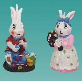 Closeout Easter Bunny Candle Set Is 1 piece